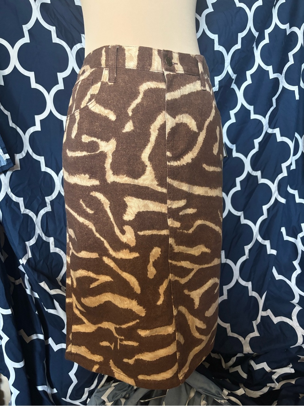 Ralph Lauren Brown & Cream Corduroy Abstract-Print Men's Pants
